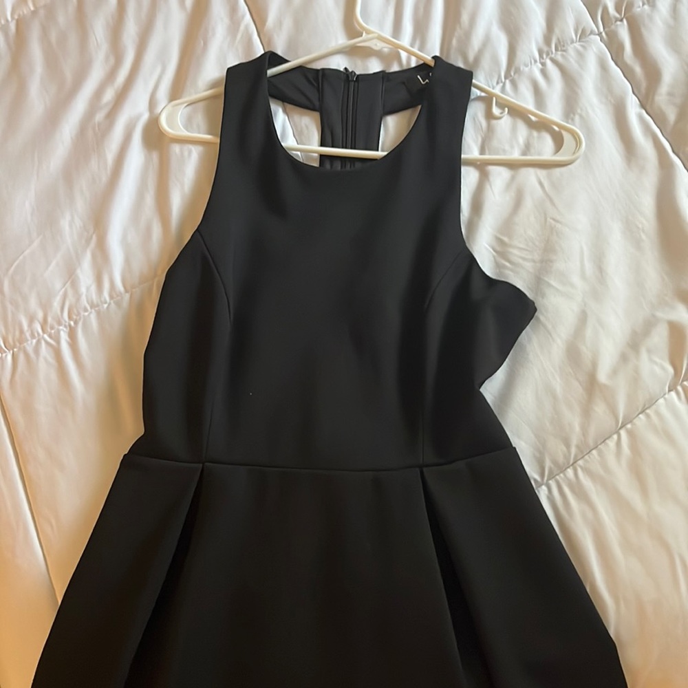 black formal hoco dress